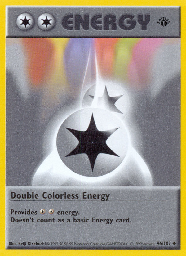 Double Colorless Energy – Base Set 96 – Pokémon TCG single card