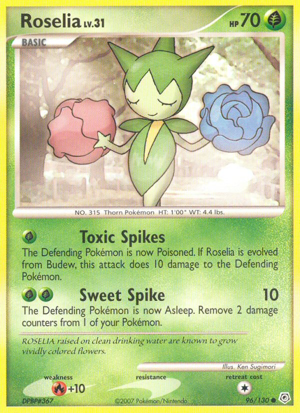Roselia Lv.31 – Diamond & Pearl 96 – Pokémon TCG single card Hoofdafbeelding