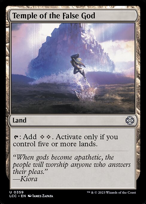 Temple of the False God – Commander: The Lost Caverns of Ixalan (LCC-359) Magic: The Gathering card Main image