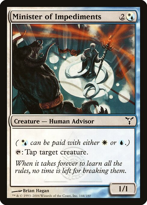 Minister of Impediments – Dissension (DIS-144) Magic: The Gathering card | LC-REM-20260804-15909414404428-96aada87-a880-4d33-8694-9fbc74211755