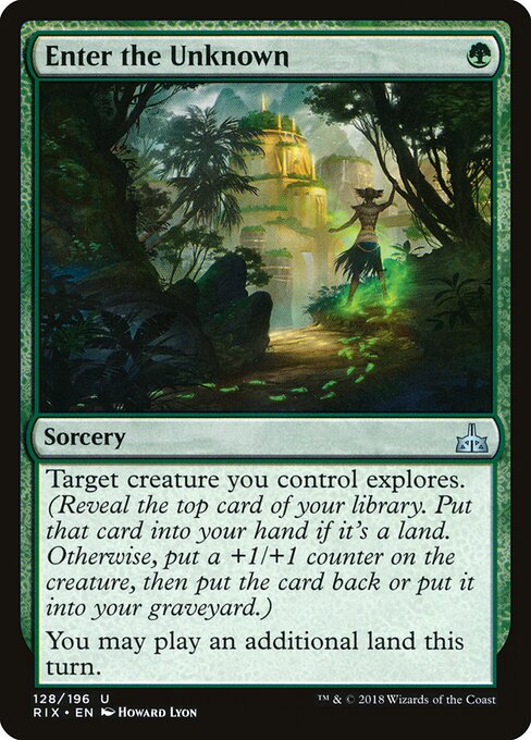 Enter the Unknown – Rivals of Ixalan (RIX-128) Magic: The Gathering card Hauptbild