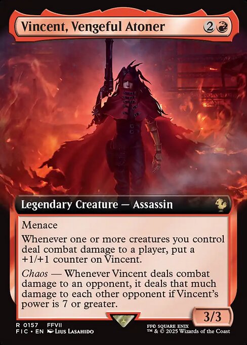Vincent, Vengeful Atoner – Final Fantasy Commander (FIC-157) Magic: The Gathering card | LC-REM-20260804-15543936549196-96c957b1-ef31-4575-9003-fe4a649d303b Imagen principal del producto