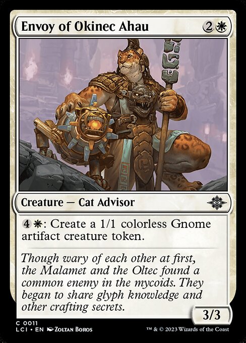Envoy of Okinec Ahau – The Lost Caverns of Ixalan (LCI-11) Magic: The Gathering card Hoofdafbeelding
