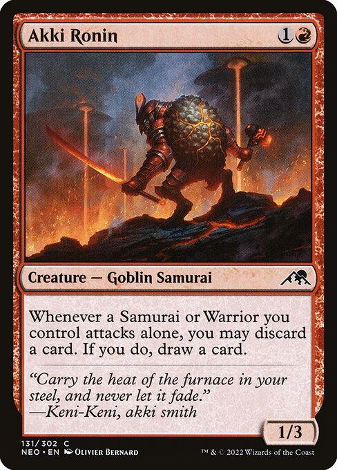Akki Ronin – Kamigawa: Neon Dynasty (NEO-131) Magic: The Gathering card | LC-REM-20260804-15150918009164-96f15754-1ca6-45b0-a7de-2fe507df2a1a Imagen principal del producto