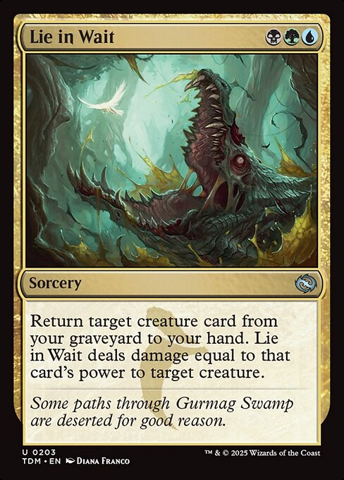 Lie in Wait – Tarkir: Dragonstorm (TDM-203) Magic: The Gathering card | LC-REM-20260804-15401859449164-96fff22c-282b-4849-82ce-890013b53262
