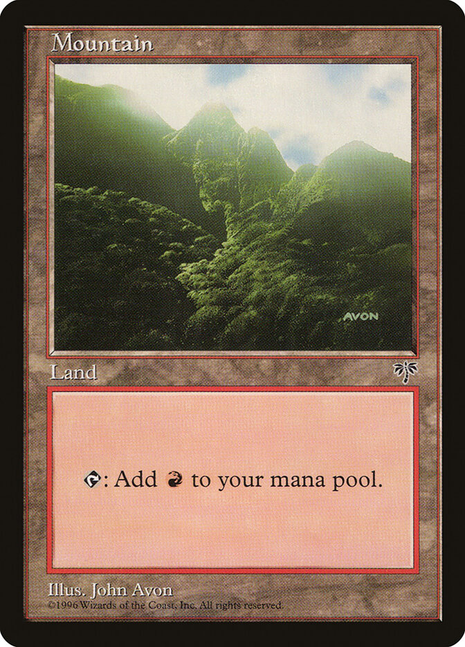 Magic-kaart Mountain MIR-343 uit Mirage (Land) Image principale du produit