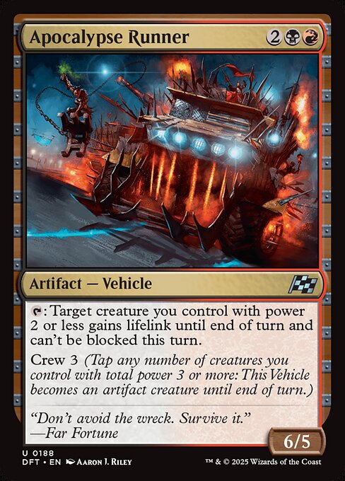 Apocalypse Runner – Aetherdrift (DFT-188) Magic: The Gathering card