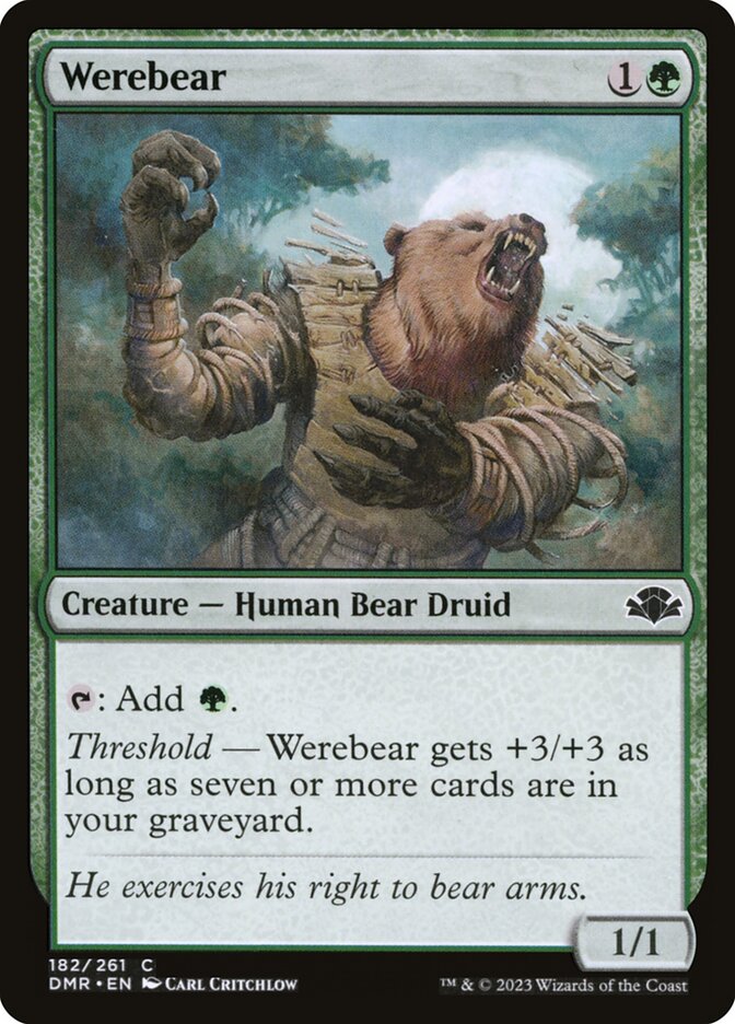 Werebear - Dominaria Remastered (Common) [DMR-182]