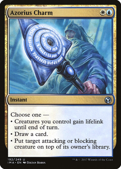 Azorius Charm – Iconic Masters (IMA-192) Magic: The Gathering card | LC-REM-20260804-15609025560908-9740ceaf-4ef9-48dd-ab7d-cd5eb3be8cec Main image