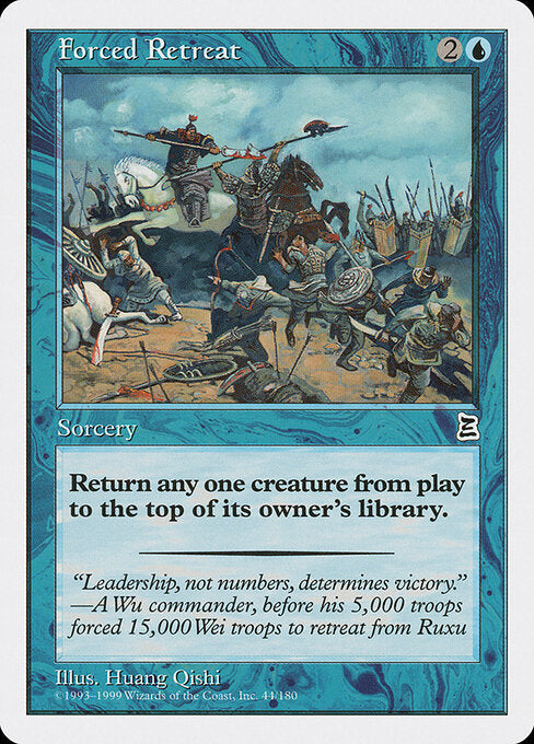 Forced Retreat – Portal Three Kingdoms (PTK-44) Magic: The Gathering card | LC-REM-20260804-15476052164940-9753d211-3436-4a9b-86d9-54a541770ec2 Hoofdafbeelding
