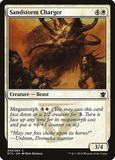 Sandstorm Charger – Dragons of Tarkir (DTK-34) Magic: The Gathering card
