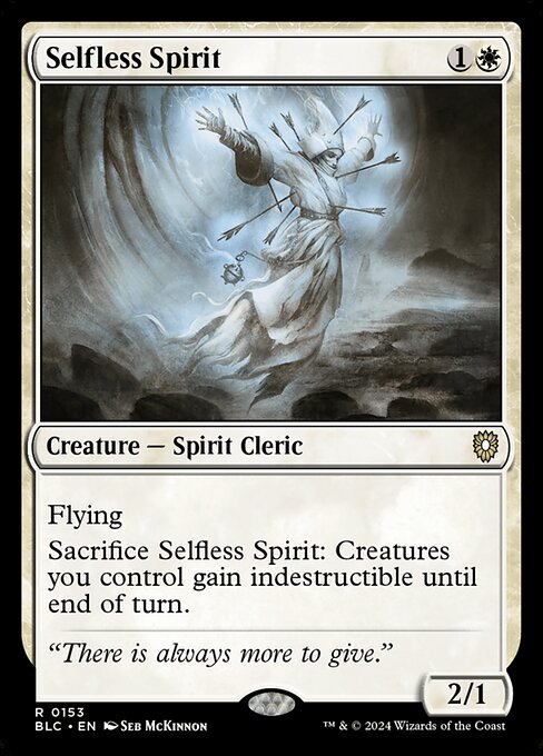 Selfless Spirit – Commander: Bloomburrow (BLC-153) Magic: The Gathering card Immagine principale del prodotto