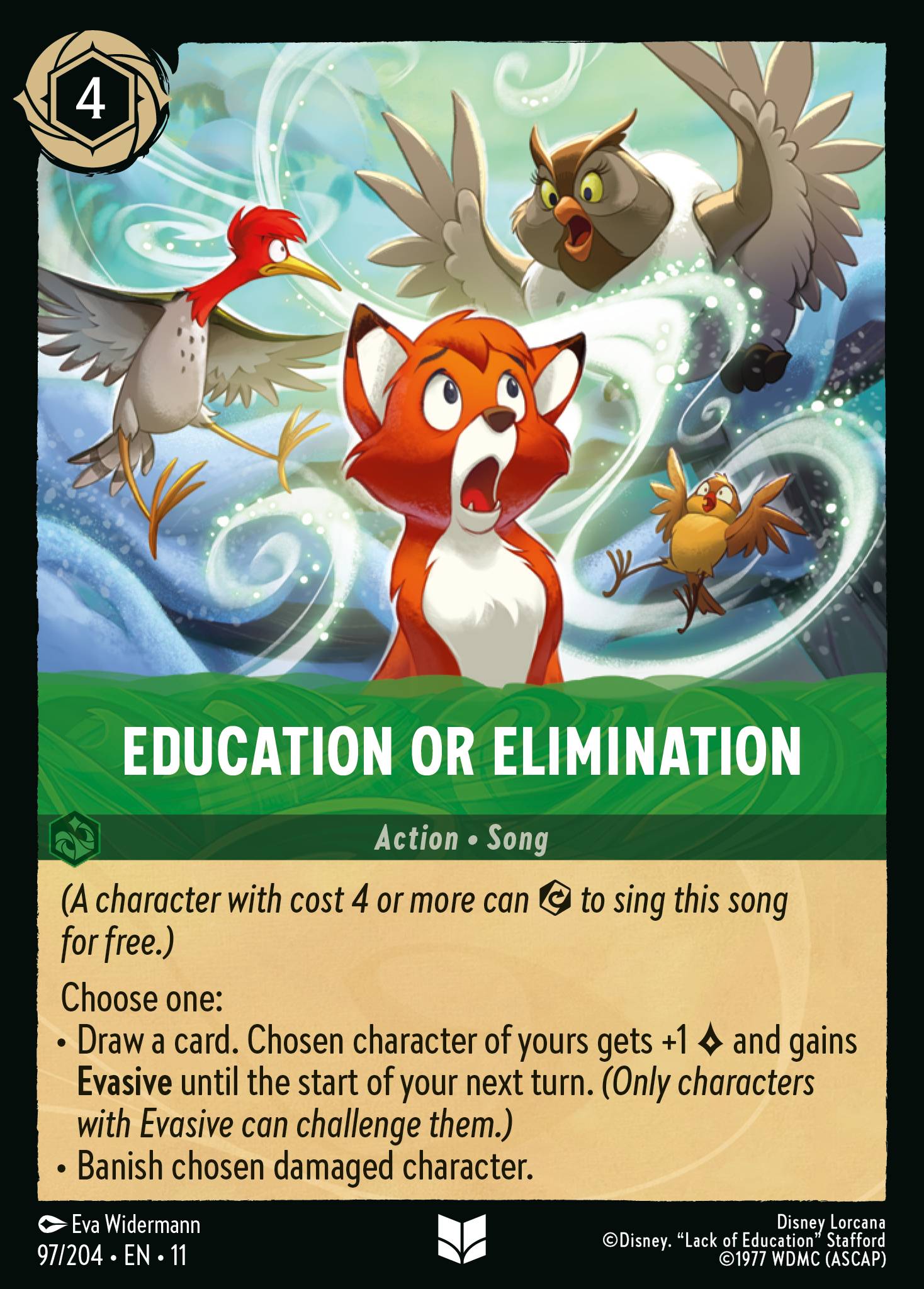 Education or Elimination — Winterspell (11WSP-97) Disney Lorcana card