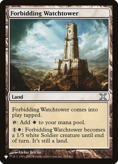 Forbidding Watchtower – The List (PLST-10E-352) Magic: The Gathering card | LC-REM-20260804-15151308833100-97b2c000-a4ee-4b7b-b42d-e538de6896df