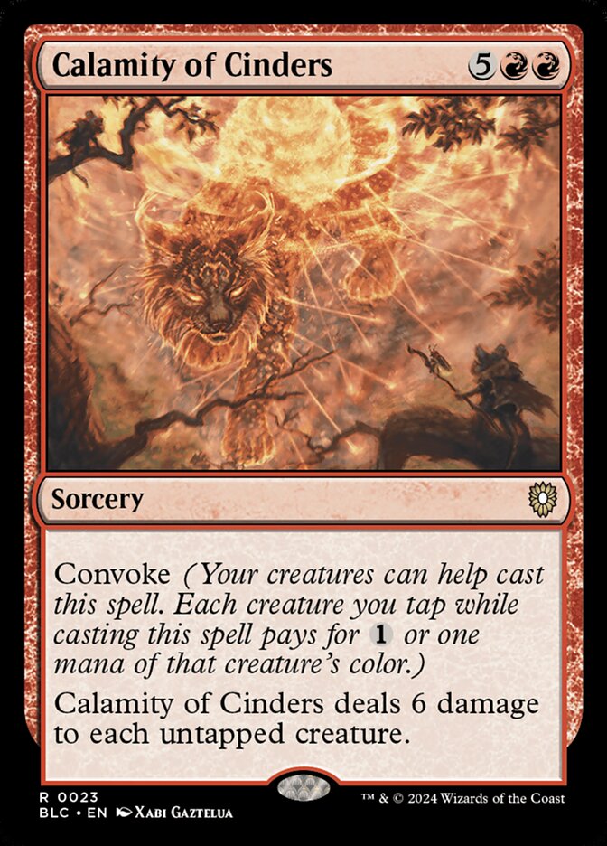 Calamity of Cinders - Commander: Bloomburrow (Rare) [BLC-23]