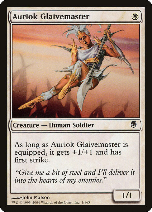Auriok Glaivemaster – Darksteel (DST-1) Magic: The Gathering card