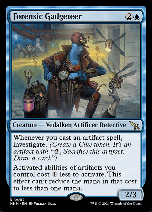 Forensic Gadgeteer – Murders at Karlov Manor (MKM-57) Magic: The Gathering card | LC-REM-20260804-15909433606476-97d08a15-e61c-4421-a541-c68a4f87cb74