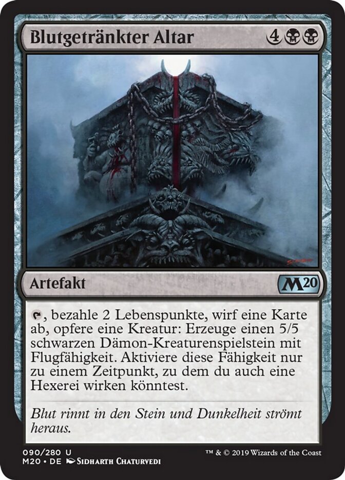 Magic-kaart Bloodsoaked Altar M20-90 uit Core 2020 (Uncommon)