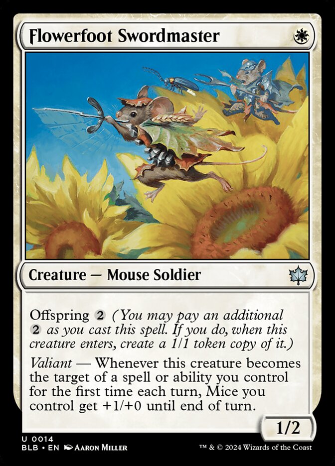 Flowerfoot Swordmaster - Bloomburrow (Uncommon) [BLB-14] Main image