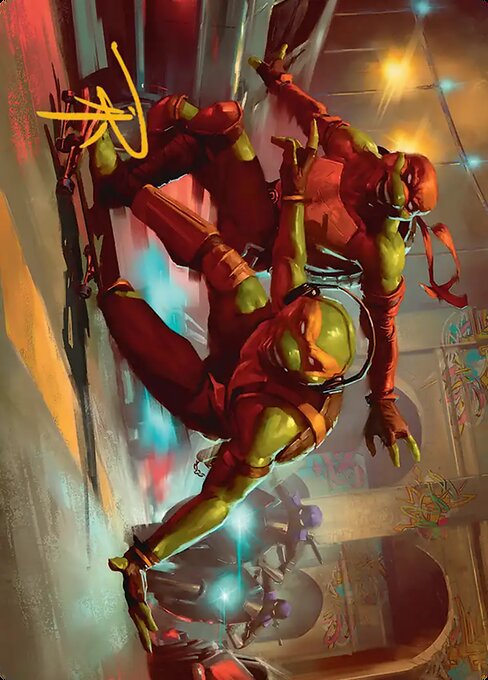 Raph & Mikey, Troublemakers // Raph & Mikey, Troublemakers – Teenage Mutant Ninja Turtles Art Series (ATMT-17) Magic: The Gathering card | LC-REM-20260804-15718171181388-983f96e9-f1d2-4471-b335-db1ffe1d8816 Hauptbild