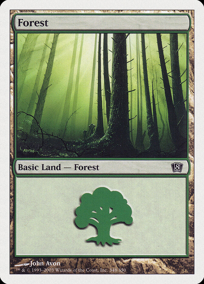 Forest (V.2) - Eighth Edition (Land) [8ED-348] Image principale du produit