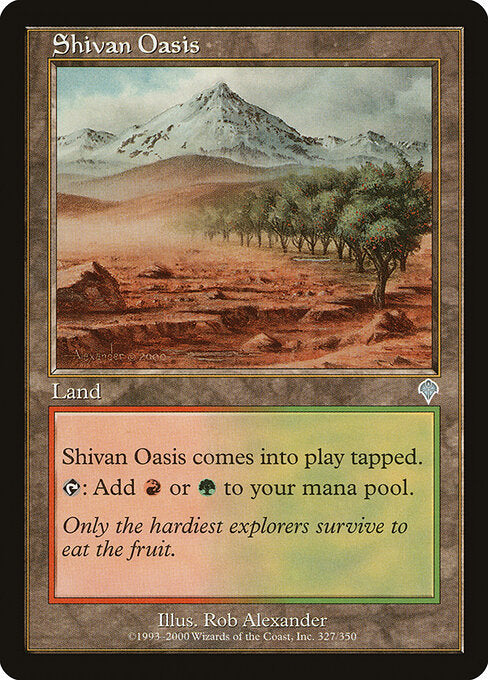 Shivan Oasis – Invasion (INV-327) Magic: The Gathering card