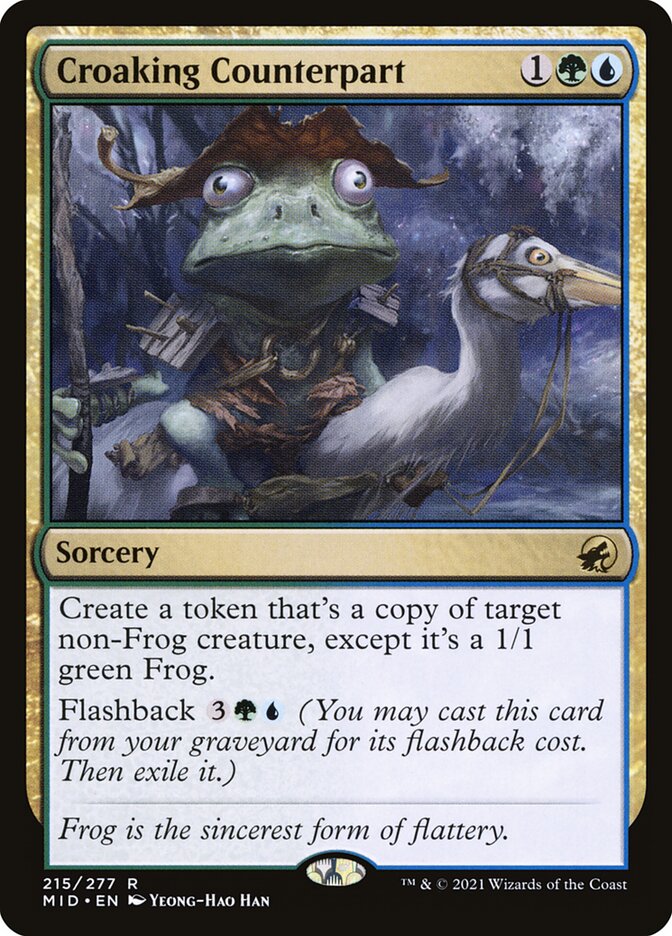 Croaking Counterpart - Innistrad: Midnight Hunt (Rare) [MID-215] Imagen principal del producto