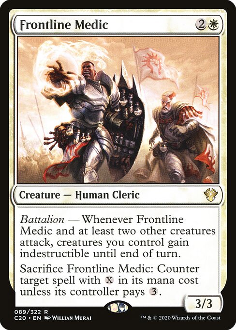 Frontline Medic – Commander: Ikoria (C20-89) Magic: The Gathering card