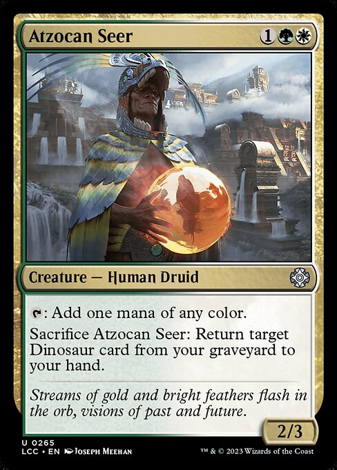 Atzocan Seer – Commander: The Lost Caverns of Ixalan (LCC-265) Magic: The Gathering card Main image