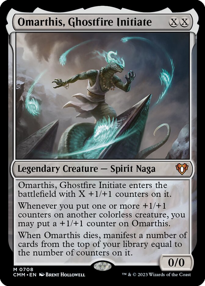 Magic-kaart Omarthis, Ghostfire Initiate CMM-708 uit Commander Masters (Mythic)