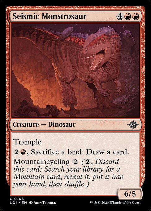 Seismic Monstrosaur – The Lost Caverns of Ixalan (LCI-166) Magic: The Gathering card Imagen principal del producto