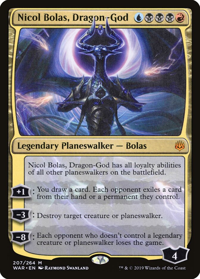 Nicol Bolas, Dragon-God - War of the Spark (Mythic) [WAR-207] Main image