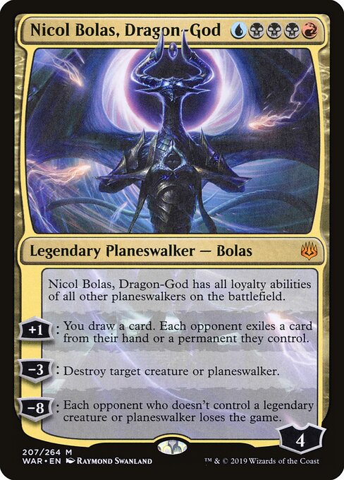 Nicol Bolas, Dragon-God – War of the Spark (WAR-207) Magic: The Gathering card