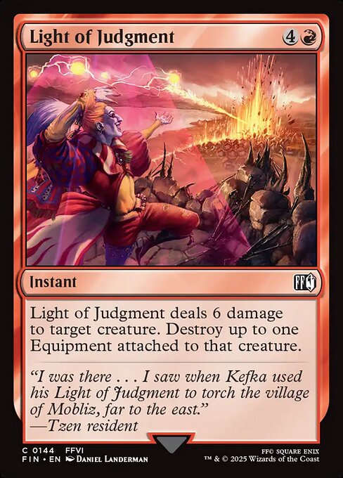 Light of Judgment – Final Fantasy (FIN-144) Magic: The Gathering card | LC-REM-20260804-15543935205708-98bb716d-ca66-445f-9cb3-0fc656c8ebff