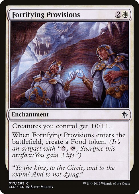 Fortifying Provisions – Throne of Eldraine (ELD-13) Magic: The Gathering card
