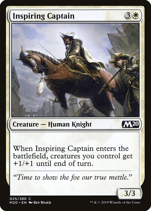 Inspiring Captain – Core 2020 (M20-25) Magic: The Gathering card