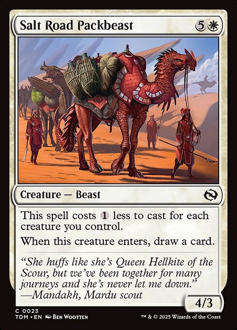Salt Road Packbeast – Tarkir: Dragonstorm (TDM-23) Magic: The Gathering card