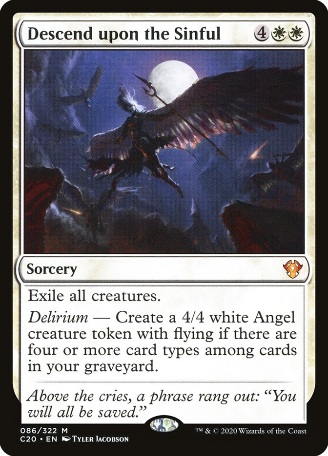 Descend upon the Sinful - Commander: Ikoria (Mythic) [C20-86] Hoofdafbeelding