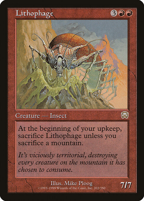 Lithophage – Mercadian Masques (MMQ-202) Magic: The Gathering card