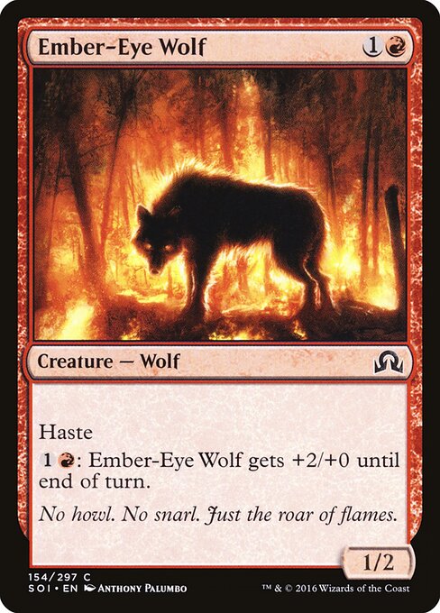 Ember-Eye Wolf – Shadows over Innistrad (SOI-154) Magic: The Gathering card