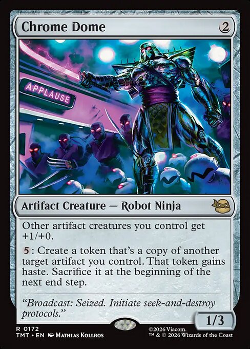Chrome Dome – Teenage Mutant Ninja Turtles (TMT-172) Magic: The Gathering card | LC-REM-20260804-15611752907084-994a01eb-2689-49e7-be23-0713da9da9a8