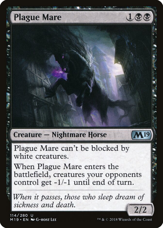 Plague Mare - Core 2019 (Uncommon) [M19-114]