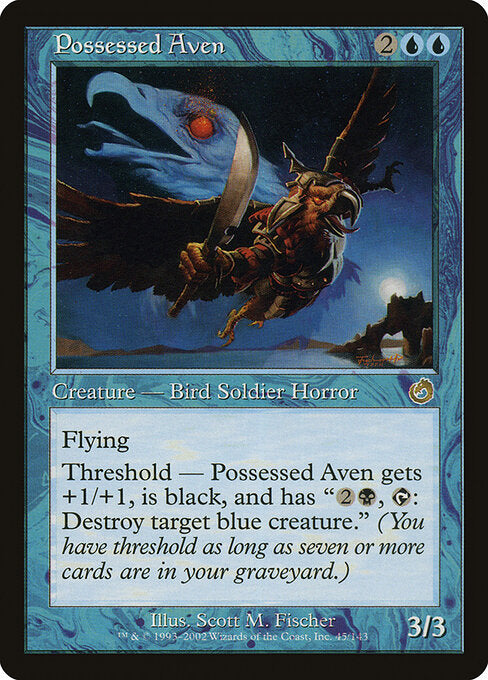 Possessed Aven – Torment (TOR-45) Magic: The Gathering card