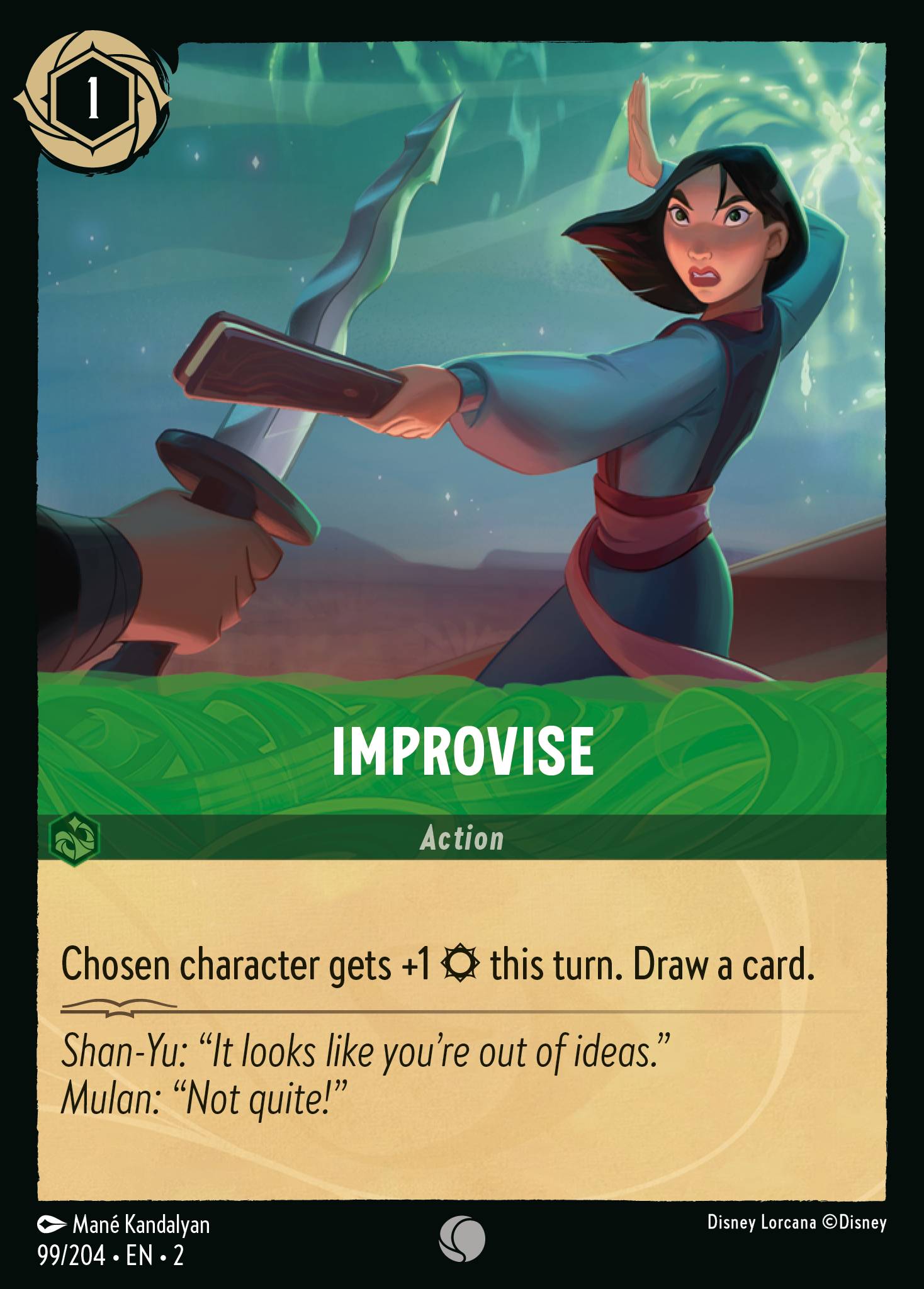 Improvise — Rise of the Floodborn (2ROF-99) Disney Lorcana card