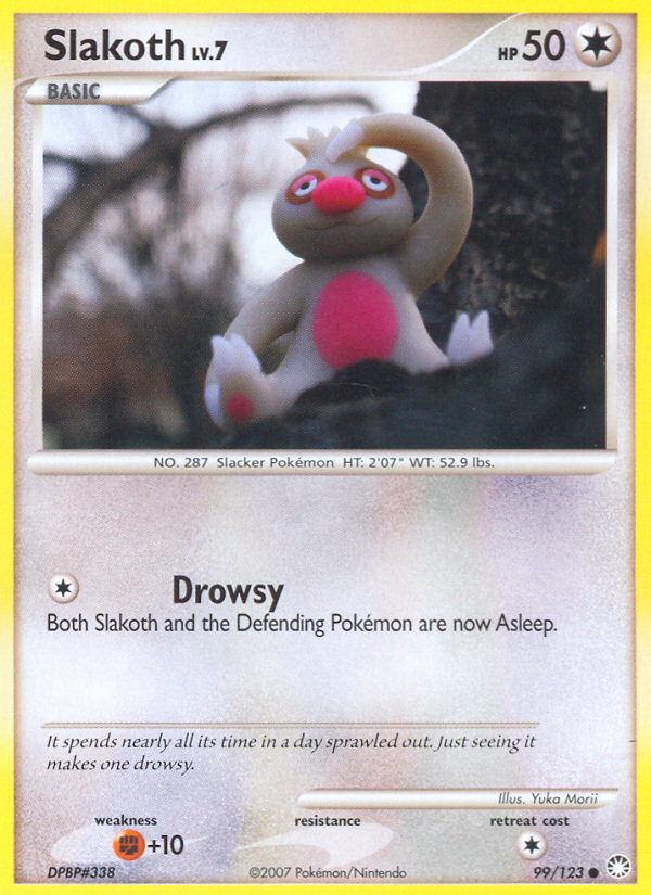 Slakoth Lv.7 – Mysterious Treasures 99 – Pokémon TCG single card Hoofdafbeelding