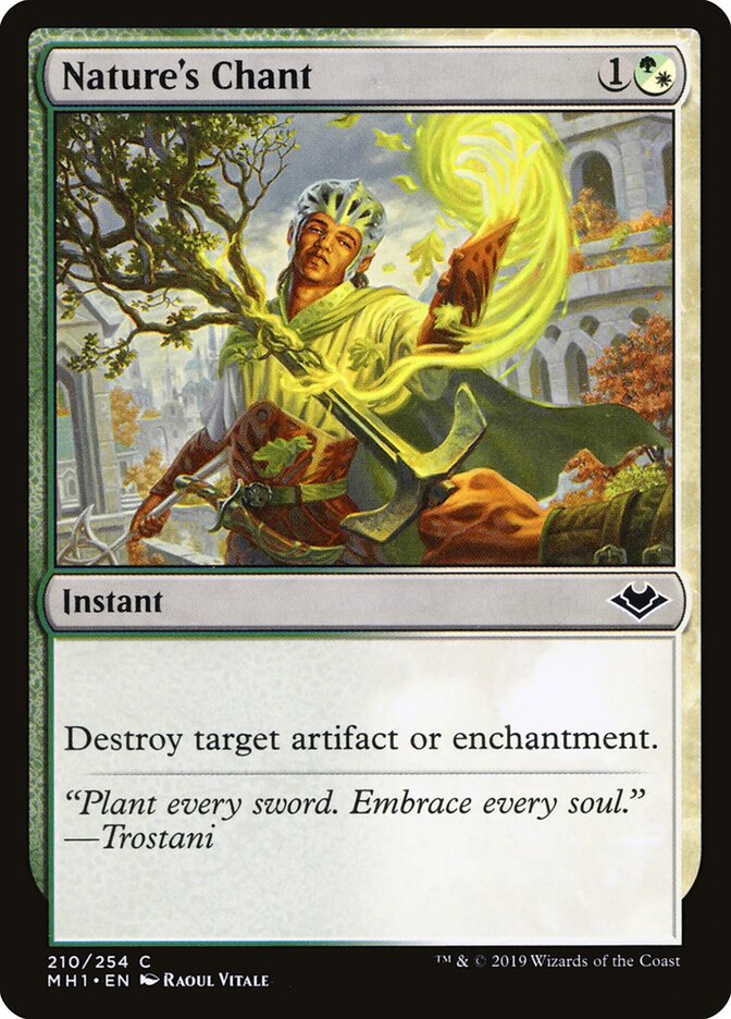 Nature's Chant - Modern Horizons (Common) [MH1-210]