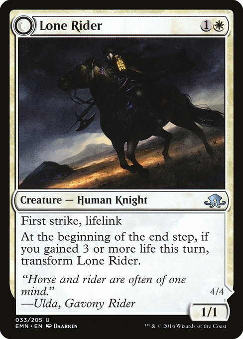 Lone Rider // It That Rides as One – Eldritch Moon (EMN-33) Magic: The Gathering card | LC-REM-20260804-15151277015372-9a55b60a-5d90-4f73-984e-53fdcc0366e4