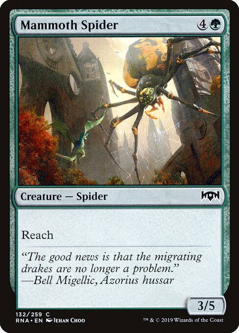Mammoth Spider – Ravnica Allegiance (RNA-132) Magic: The Gathering card
