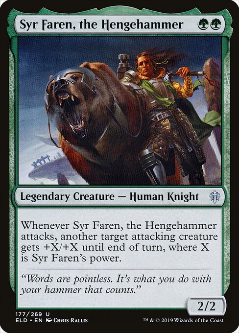 Syr Faren, the Hengehammer – Throne of Eldraine (ELD-177) Magic: The Gathering card