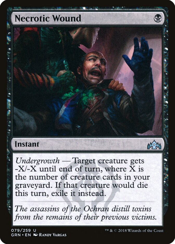 Necrotic Wound - Guilds of Ravnica (Uncommon) [GRN-79] Main image